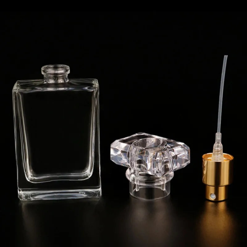 30ml Glass Perfume Bottles Empty Refillable Clear Travel Spray Atomizer Container Portable Perfume Bottle for Women Men Home Use