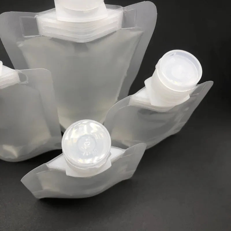 1/6pcs 30/50/100ml Lotion Dispenser Bag Travel Storage Bag Shampoo Liquid Cosmetics Storage Reusable Leak Proof Refillable Bag