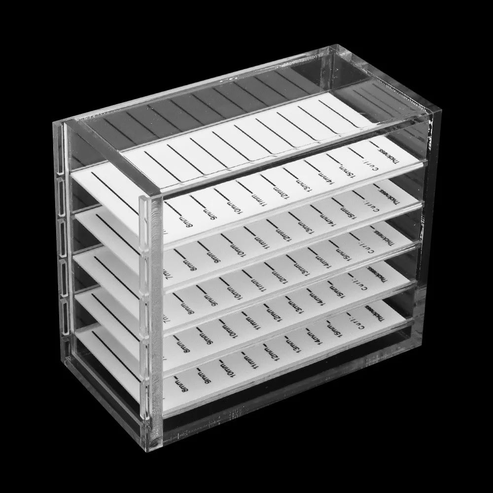Wholesale Eyelash Extensions Storage Box 5 Layers Acrylic Pallets Holders Lash Organizer False Eyelashes  Makeup Tools Supplies