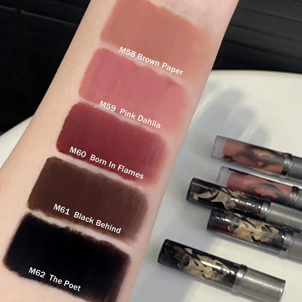 Girlcult Love Whisper Matte Lip Stain,Velvet Matte Texture,Lightweight Non-Drying,Soft-Focus Matte Finish,Edgy Makeup Looks,Gift