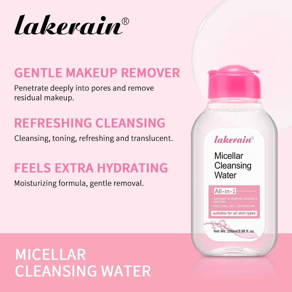100ml Garnier Micellar Water Hydrating Facial Cleanser Deep Makeup Remover Cleaning Water Refresh Hydrate Cleansing Face Skin