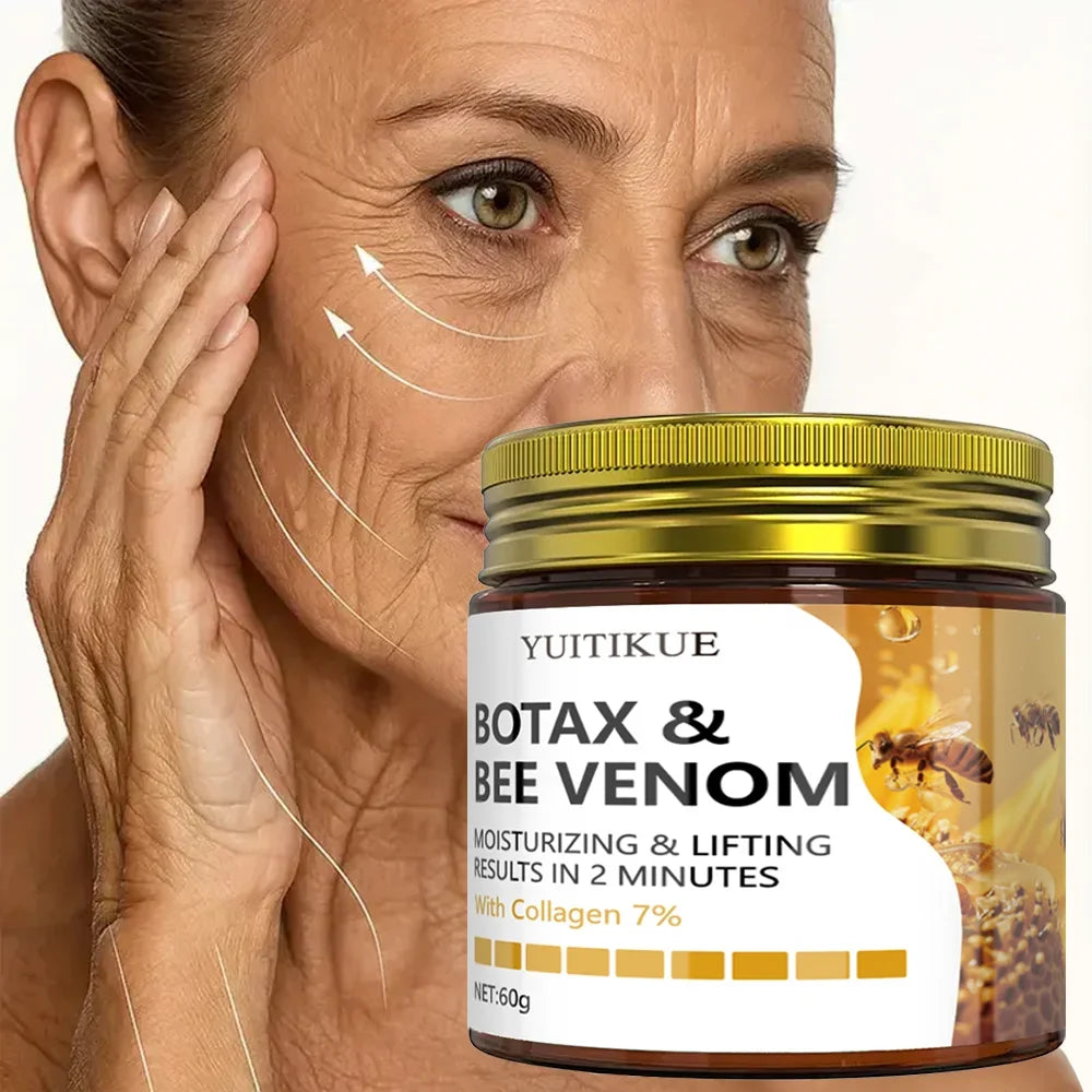 BOTAX & Bee Venom Cream with 7% Collagen - Face & Neck Moisturizing & Lifting in 2 Mins, 60g