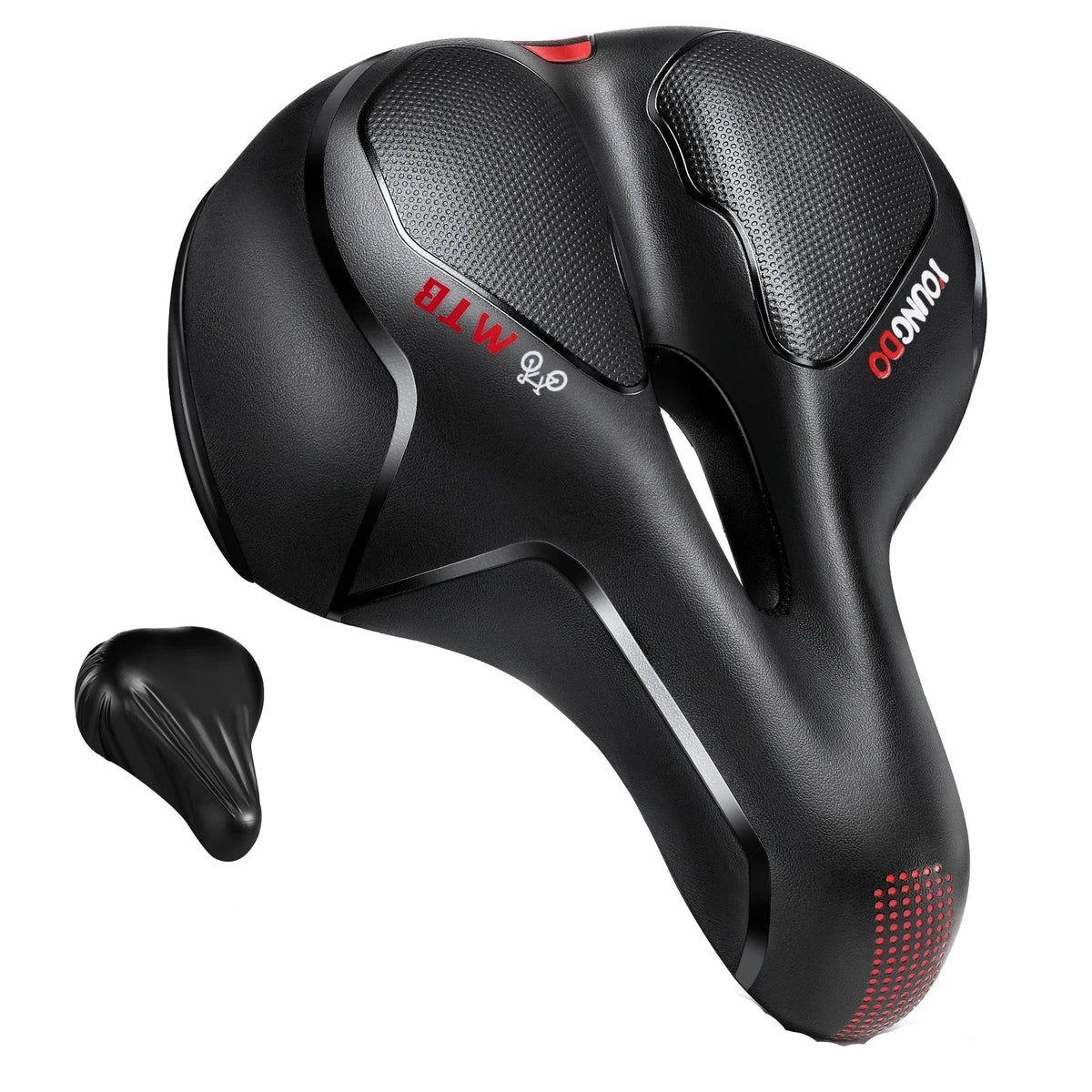 PU Leather Bike Seat with Gel Padding