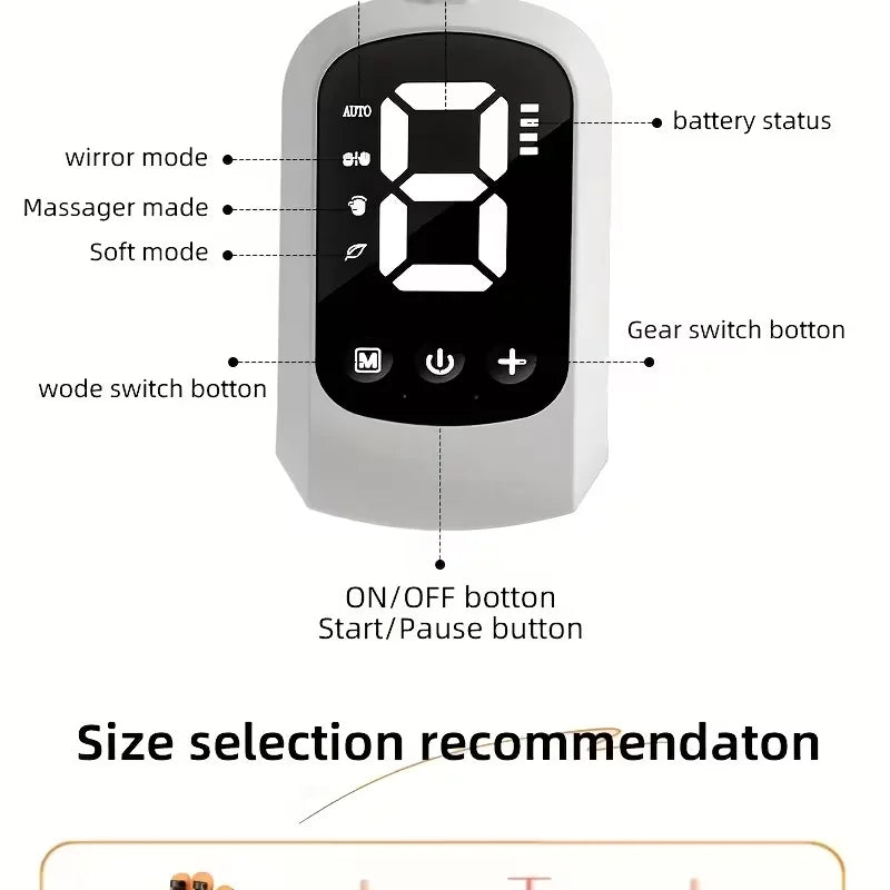 Portable 2400mAh Rechargeable Finger Training Robot Glove- 4 Modes 9 Levels Adjustable- Universal for Left Right Hands