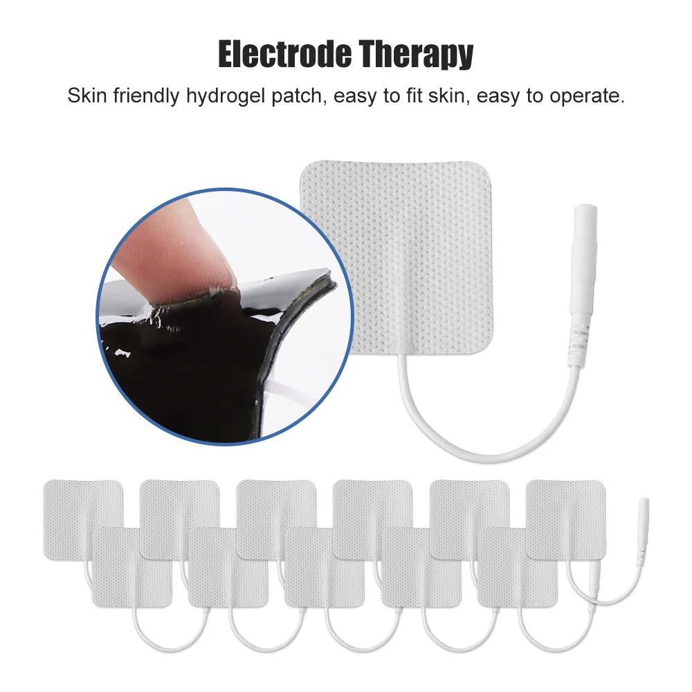 Body Massager 6 Output Channel Physiotherapy TENS Muscle Electrostimulator Relax Electroacupuncture with Patch Massage Machine