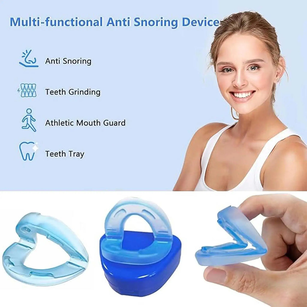 Adjustable Anti Snoring Bruxism Mouth Guard Anti-Snoring Mouthpiece Improve Sleep Teeth Bruxism Sleeping Device Snoring Stoppers