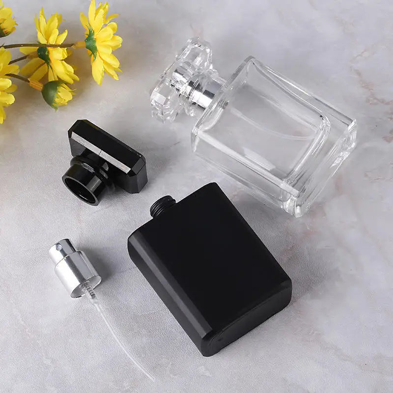 30ml 50ml 100ml Portable Perfume Bottle Squirt Travel Refillable Spray Bottle Glass Empty Sample Sub-Bottling Travel Essentials