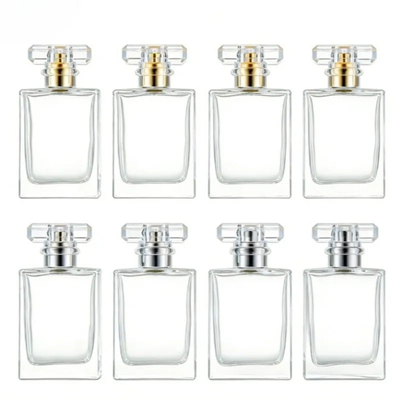 30ml Glass Perfume Bottles Empty Refillable Clear Travel Spray Atomizer Container Portable Perfume Bottle for Women Men Home Use