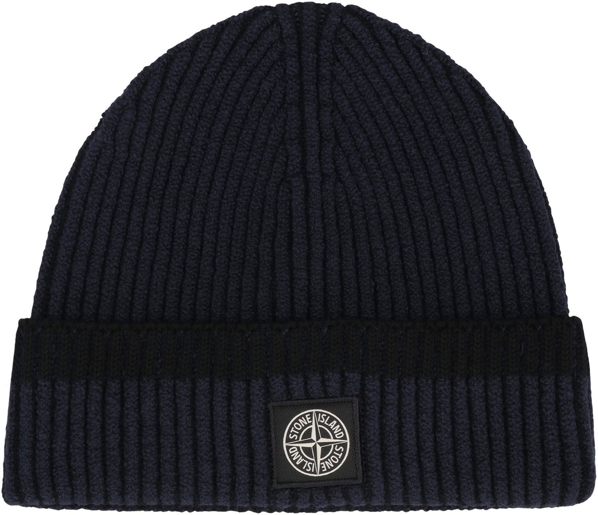 STONE ISLAND Ribbed Knit Hat