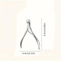 1pc Stainless Steel Cuticle Nipper, Single Piece Dead Skin Remover, Manicure Pedicure Tool, Unscented Nail Care Accessory