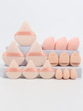 Multi Effect 15 Piece Set 3 Loose Powder Puffs&3 Mini Loose Powder Puffs&3 Medium-Sized Eggs&3 Mini Eggs&3 Air Cushions. Founda