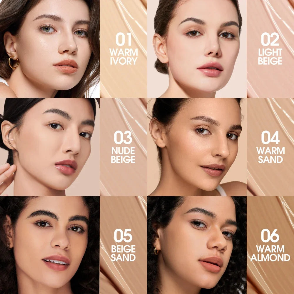 O.TWO.O Foundation Cream Makeup Brush Moisturizing Oil-Free Long-Lasting Waterproof Concealer Full-coverage Foundation Makeup