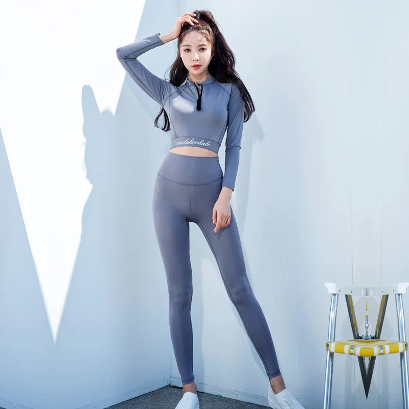 Long Sleeve Swimwear with Sun Protection