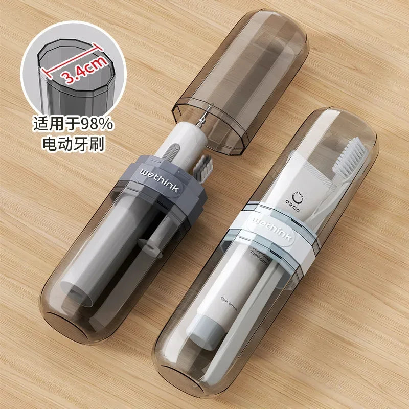 Toothbrush Travel Containers Transparent Portable Toothbrush Case Outdoor/business Trip/travel Acessories