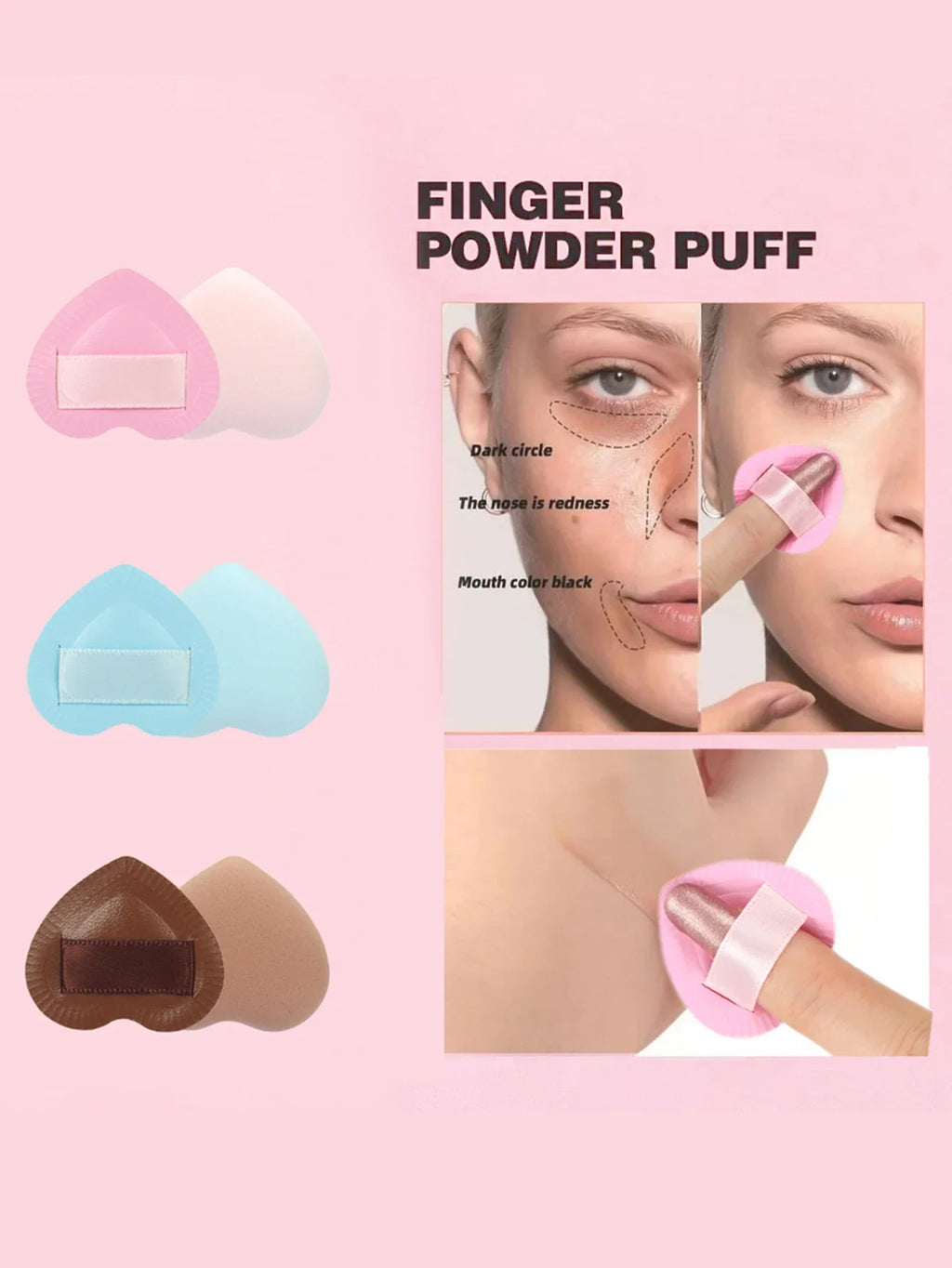 15/30/60 Mini Makeup Sponge Powder Puff Beauty Sponge for Makeup Concealer Liquid Foundation Face Cosmetic Puff Makeup Sponge