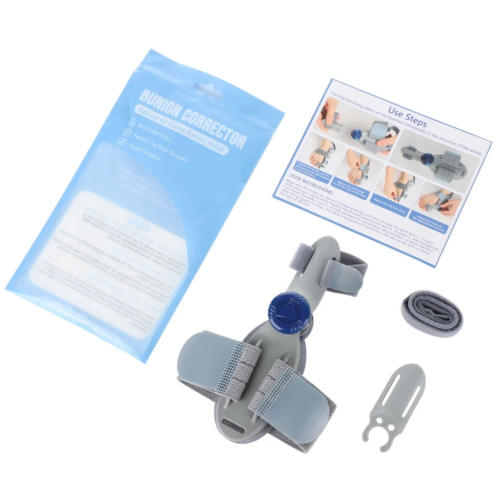 1/2 PCS Bunion Corrector Foot Hallux Valgus Braces Rotatable Toe Separator Straightener Adjustable Finger Toe Corrector