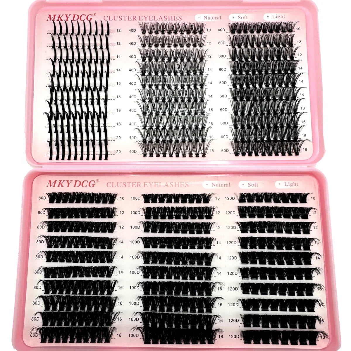 60D-100D Cluster Eyelash Extensions with Lash Spikes Lash Clusters Wispy Eyelashes Clusters Fluffier Individual Lashes Clusters