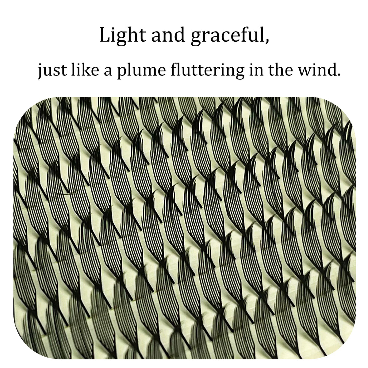 Anime Spire Eyelash Extension Feather Shape C/D Curl Premade Fans Tower Lashes Soft Lightweight Manga Effect False Lashes Makeup