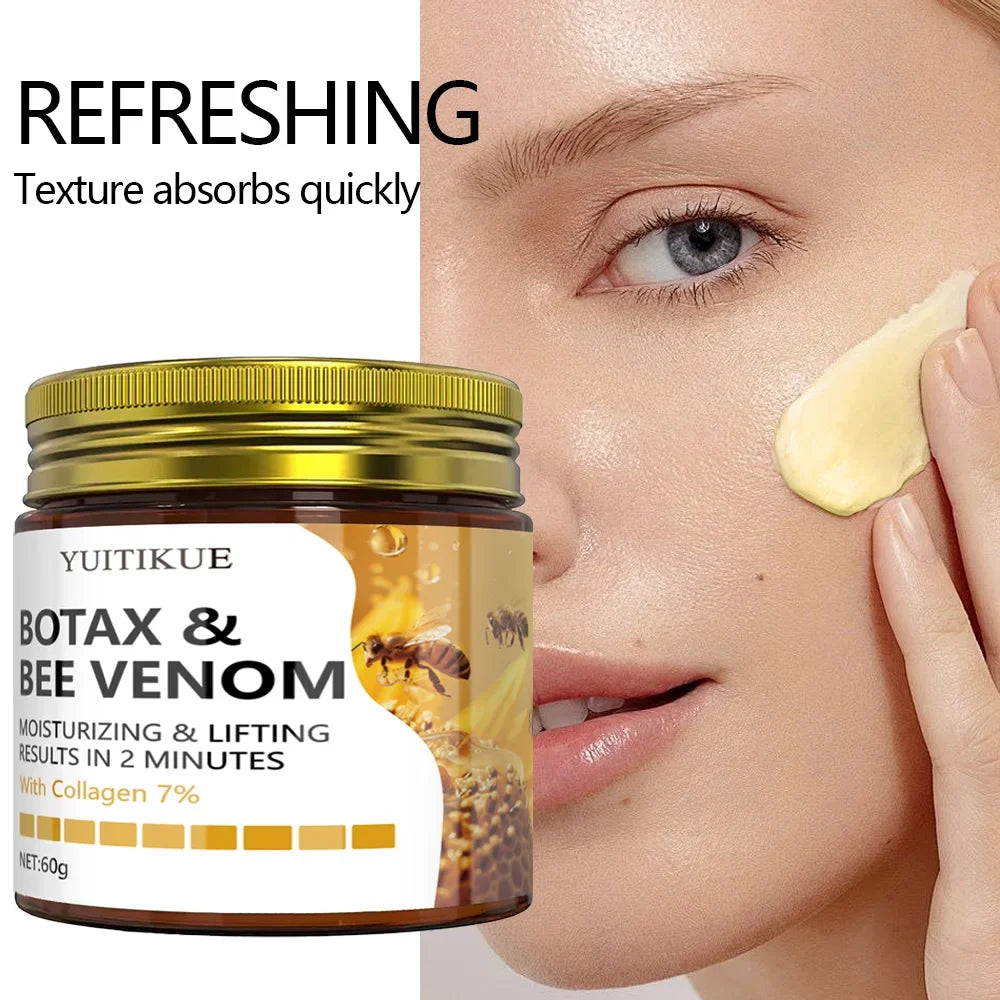 BOTAX & Bee Venom Cream with 7% Collagen - Face & Neck Moisturizing & Lifting in 2 Mins, 60g