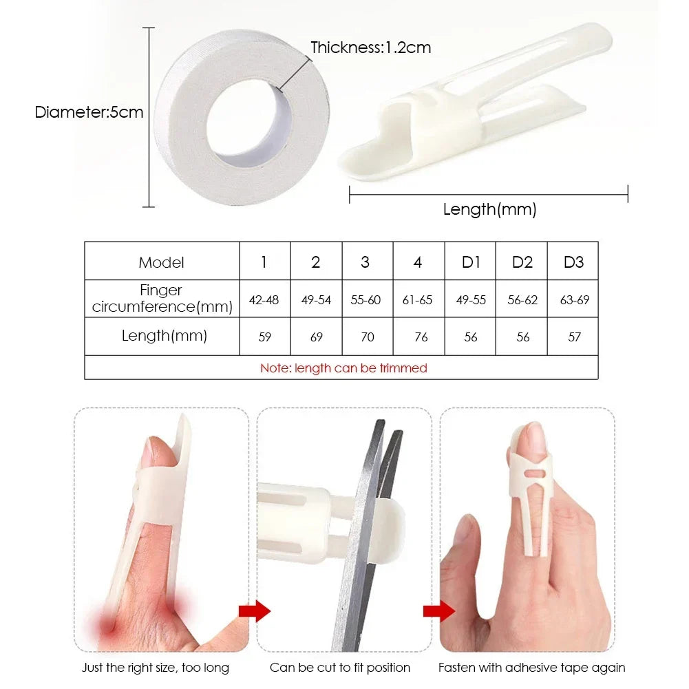 New Finger Splint Fixed Ring Adjustable Broken Finger Joint Stabilizer Finger Splint Bracket Protector Straightening Arthritis