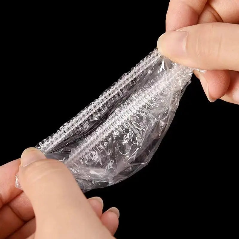 100/200/300PCs Transparent Disposable Waterproof Ear Covers Elastic Earmuffs for Hair Dye Protective Shower Earmuffs for Salon