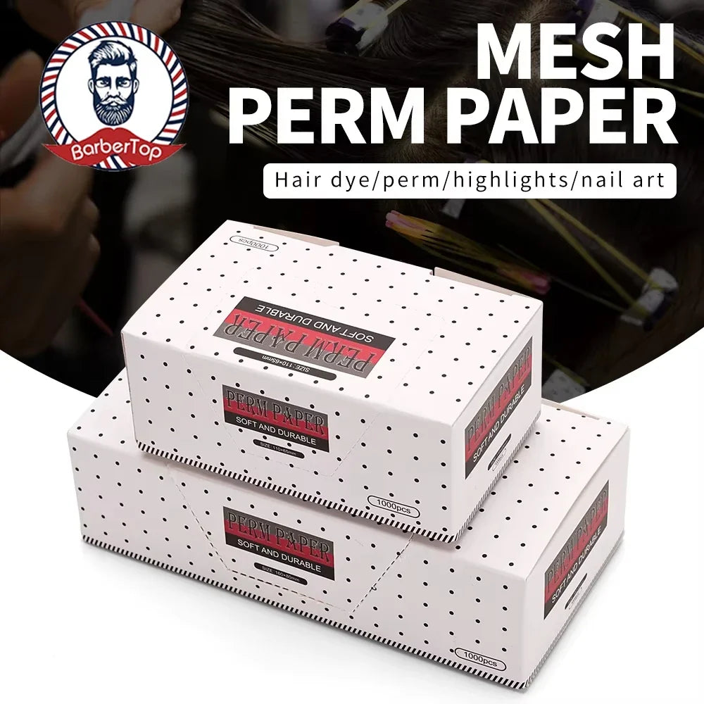 1000pcs Adjustable Wristband Style Perm Paper for Salon Hair Perming Paper Curler Hairdressing Tools Kit Auxiliary
