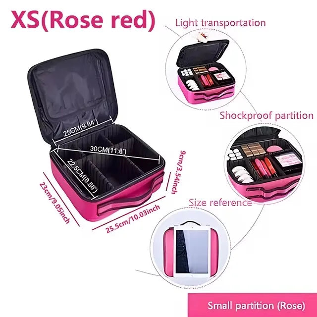 New Oxford Makeup Bag For Women Professional Large Capacity  Travel Cosmetic Case Waterproof Manicure Makeup Toolbox