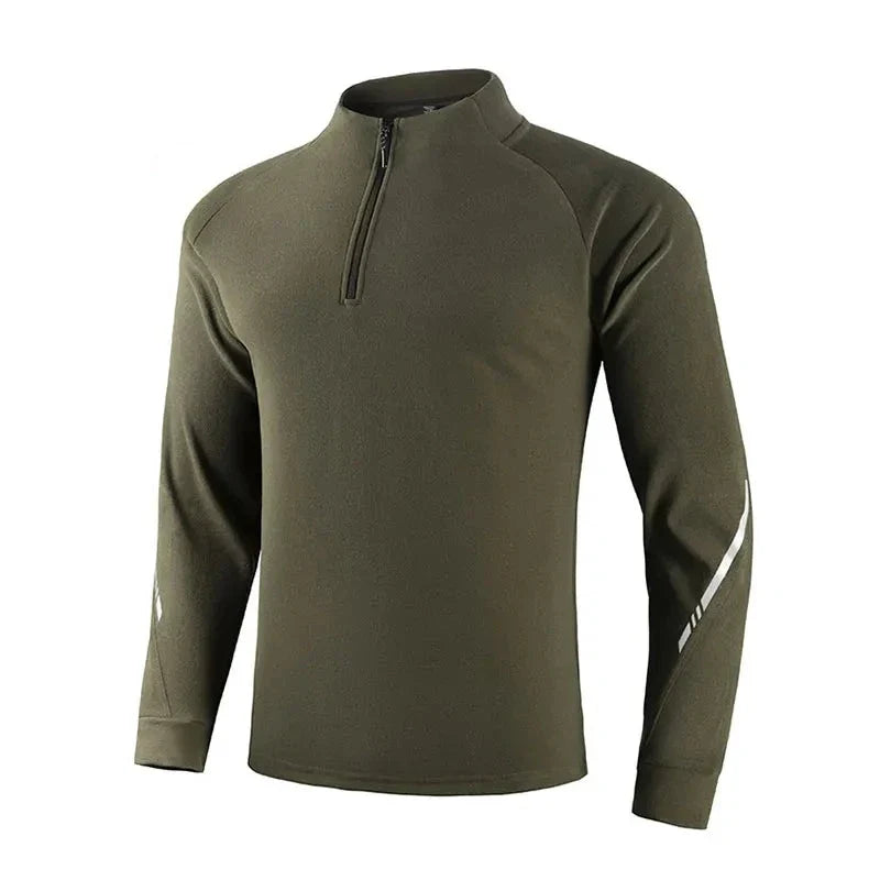Men's Gym Workout Tee with Reflective Stripes