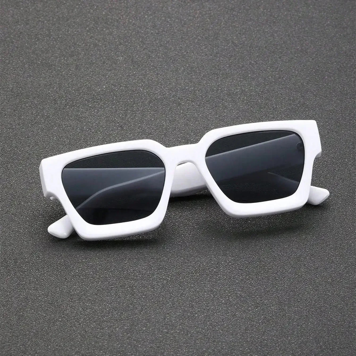 Unisex Plastic Fashion Square Frame Sunglasses For Street Photography And Beach Trips Driving Accessories