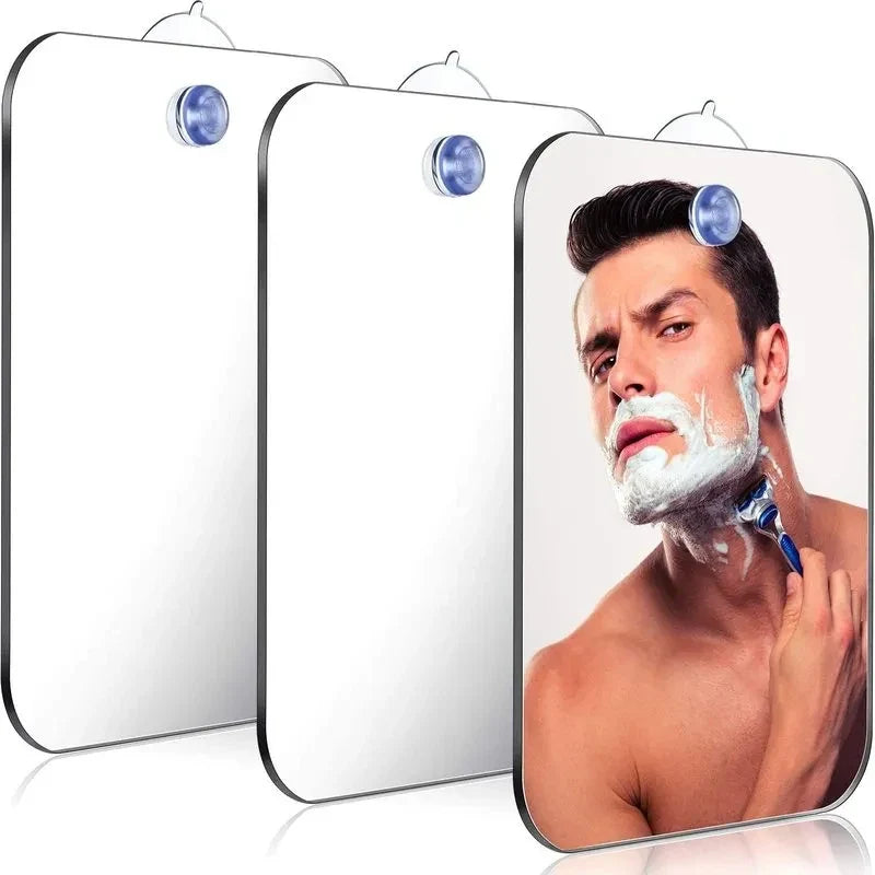 1PCS Acrylic Mirror With Wall Suction Shower Mirror For Man Shaving Women Makeup Portable Travel Bathroom Accessories