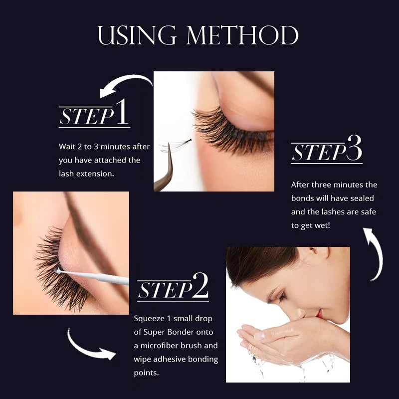 Gollee Lash Extensions Primer 15ML Eyelash Super Bonder Increased durability Help Eyelashe Bonder Fixing Lasting Adhesive Makeup