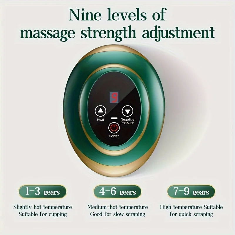 Electric Massage Meridian Brush Universal Body Dredging Cupping Scraping Instrument  Abdominal And Back Massager For Home