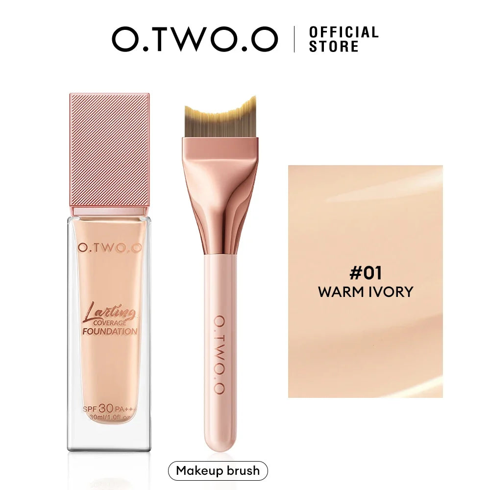 O.TWO.O Foundation Cream Makeup Brush Moisturizing Oil-Free Long-Lasting Waterproof Concealer Full-coverage Foundation Makeup