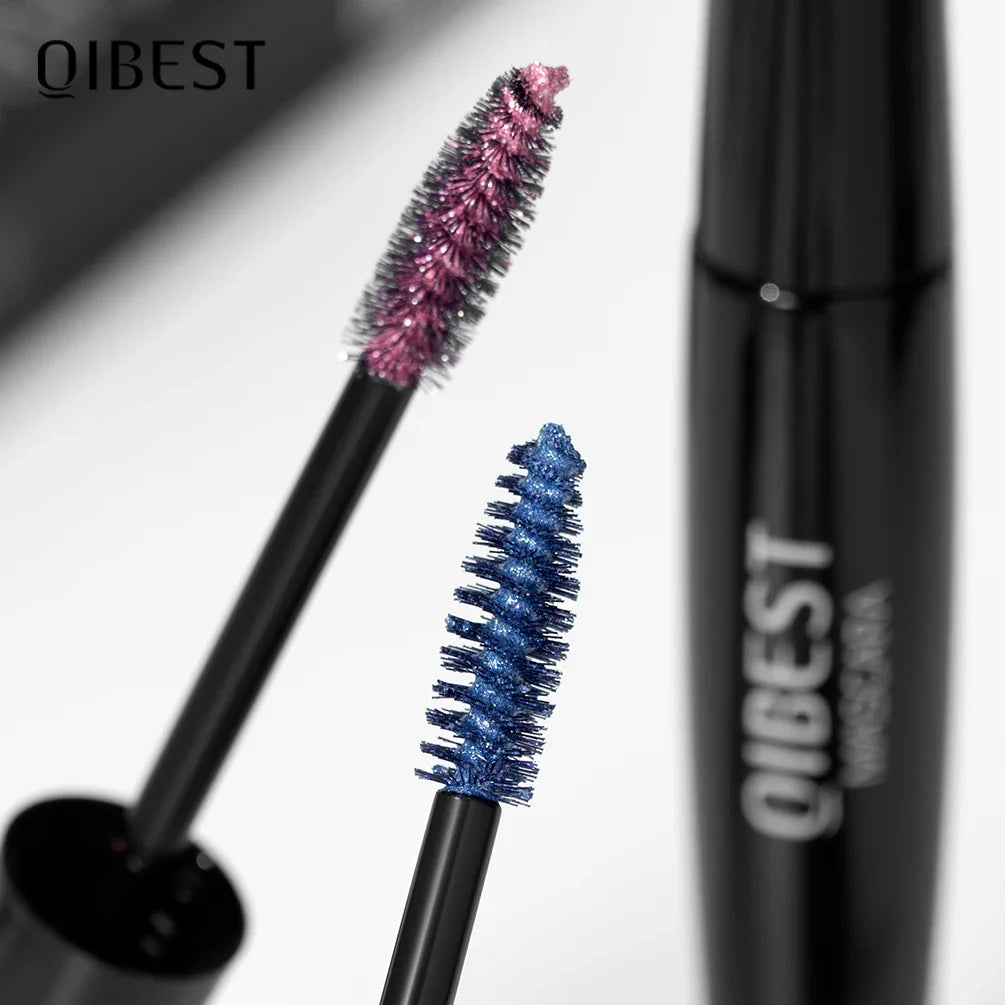 Pink Diamond Mascara Sweat Proof Glitter Eyelashes Shining Sequins Quick Dry Lasting Curling Thick Length Mascara Shimmer Makeup