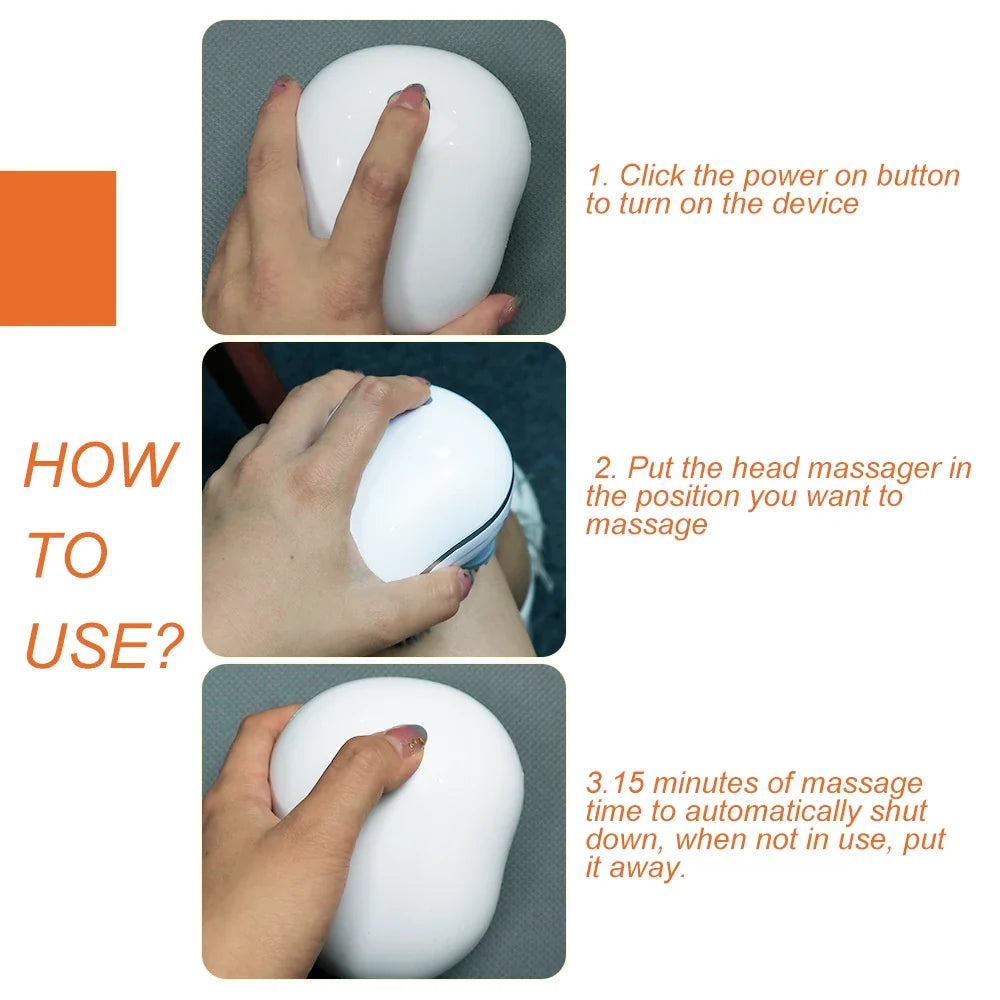 Electric Cat Massager Body Head Massager Health Care Relax Shoulder Neck Deep Tissue Scalp Massage Kneading Vibrating Device