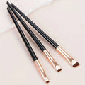 3 Pcs edge eyeliner brush oblique head eyebrow brush outline eyeliner brush ultra-thin eyeshadow brush makeup tools