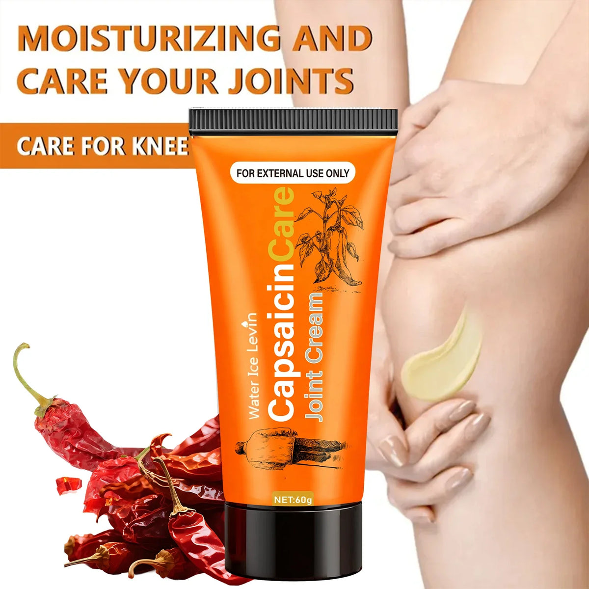Capsaicin Care Joint Cream with Glucosamine & Vitamin C - Soothes & Moisturizes, Targeted Relief for Fall & Winter Joint Support