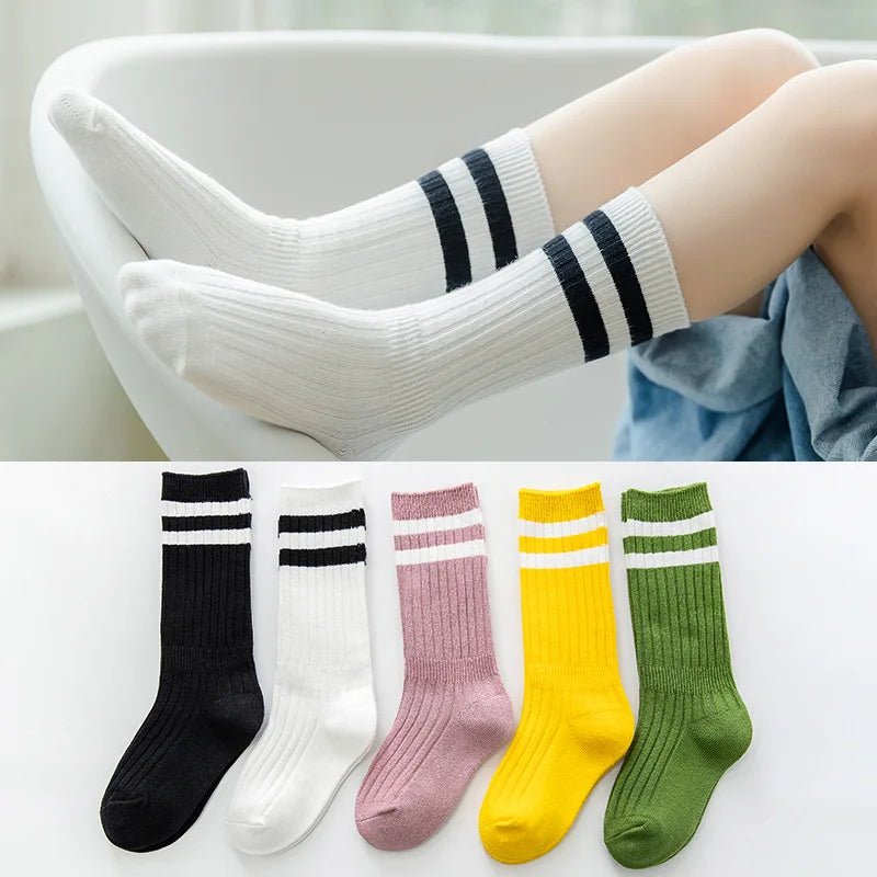Kids' Striped Knee High Socks
