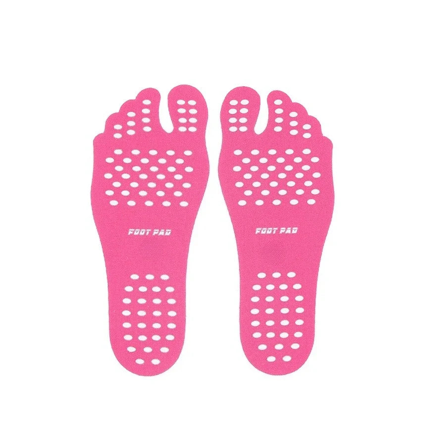 Beach Foot Pads Barefoot Adhesive Invisible Shoes Stick on Foot Pad Stickers Stick on Soles Anti-Slip Waterproof Foot Care Tool