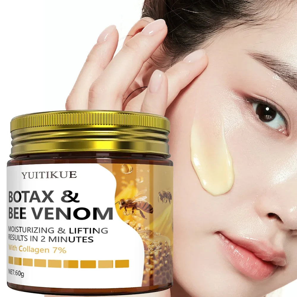 BOTAX & Bee Venom Cream with 7% Collagen - Face & Neck Moisturizing & Lifting in 2 Mins, 60g
