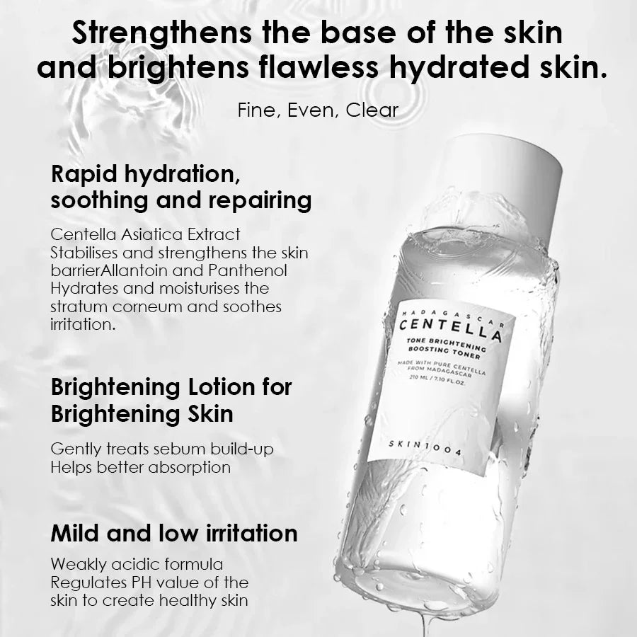 Skin1004 Centella White Crystal Toner - 90% Madagascar Centella Asiatica, Brightening & Hydrating, Refreshing Water Essence for