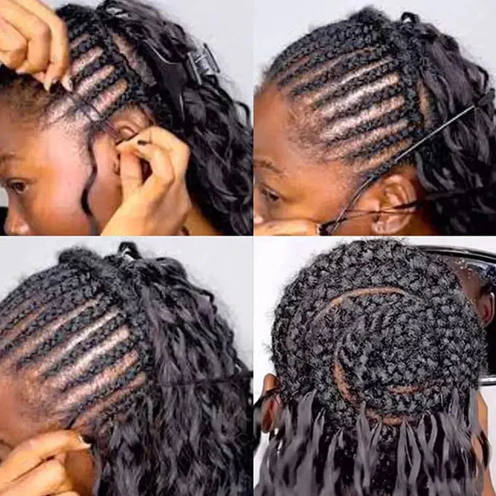 The 3rd Generation Deep Curly Feather Crochet Hair Extensions For Black Women Invisible Knots Knotless Pre-Separated