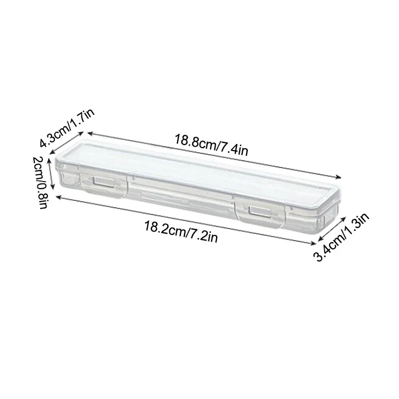 Travel Practical Accessories Portable Toothbrush Box Plastic Travel Toothbrush Case Transparent Toothbrush Holder Organizer