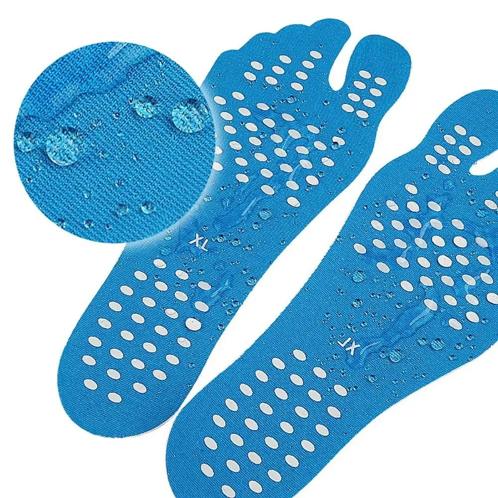 Beach Foot Pads Barefoot Adhesive Invisible Shoes Stick on Foot Pad Stickers Stick on Soles Anti-Slip Waterproof Foot Care Tool