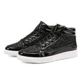 Hip Hop Inspired High Top Sneakers with Mirrors