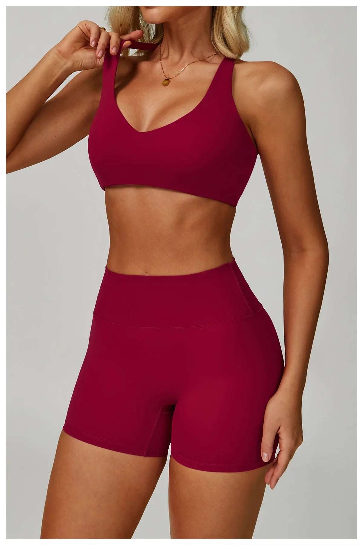 2/3-Piece Activewear Set – Sports Bra & High Waist Leggings
