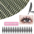 Anime Spire Eyelash Extension Feather Shape C/D Curl Premade Fans Tower Lashes Soft Lightweight Manga Effect False Lashes Makeup
