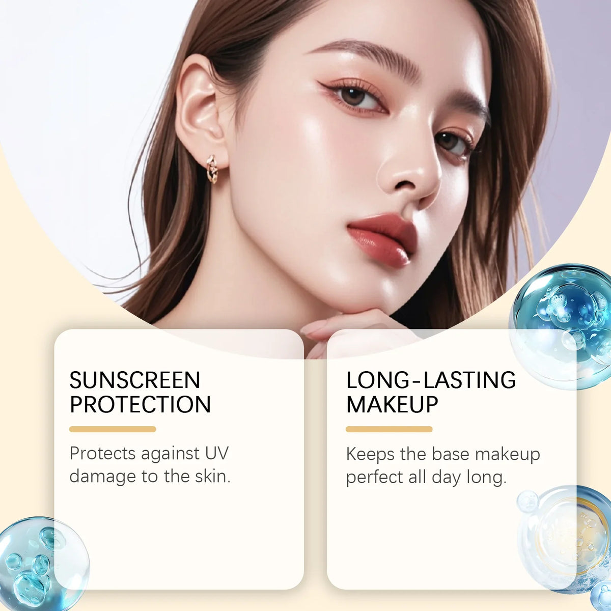 Spf 50+ Makeup Setting Spray Oil Control Natural Refreshing Waterproof Lasting Makeup Fixer Sun Protection Face Mist Cosmetics