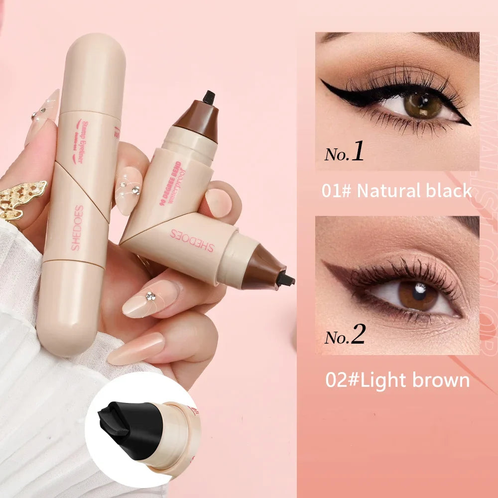 1PC eyeliner pen waterproof, fast drying, durable, smooth and easy to color, creating natural eye makeup
