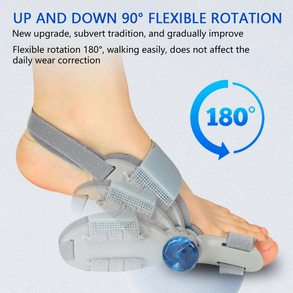 1/2 PCS Bunion Corrector Foot Hallux Valgus Braces Rotatable Toe Separator Straightener Adjustable Finger Toe Corrector